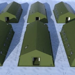 Металлокаркасные армейские палатки